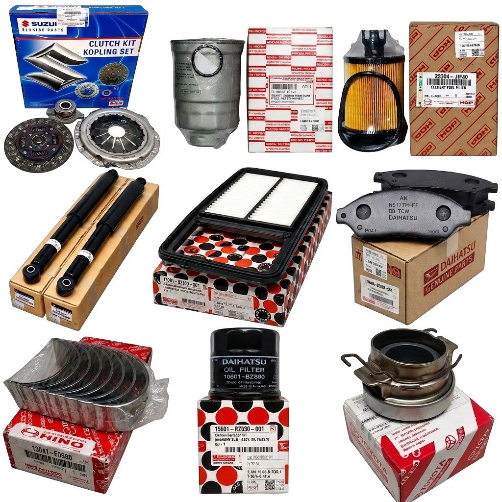 Sparepart mobil original — Suzuki, Daihatsu, Toyota, Hino, Isuzu, Mitsubishi